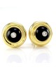 Tiffany & Co. Paloma Picasso Black Onyx and Diamond Earrings in Yellow Gold